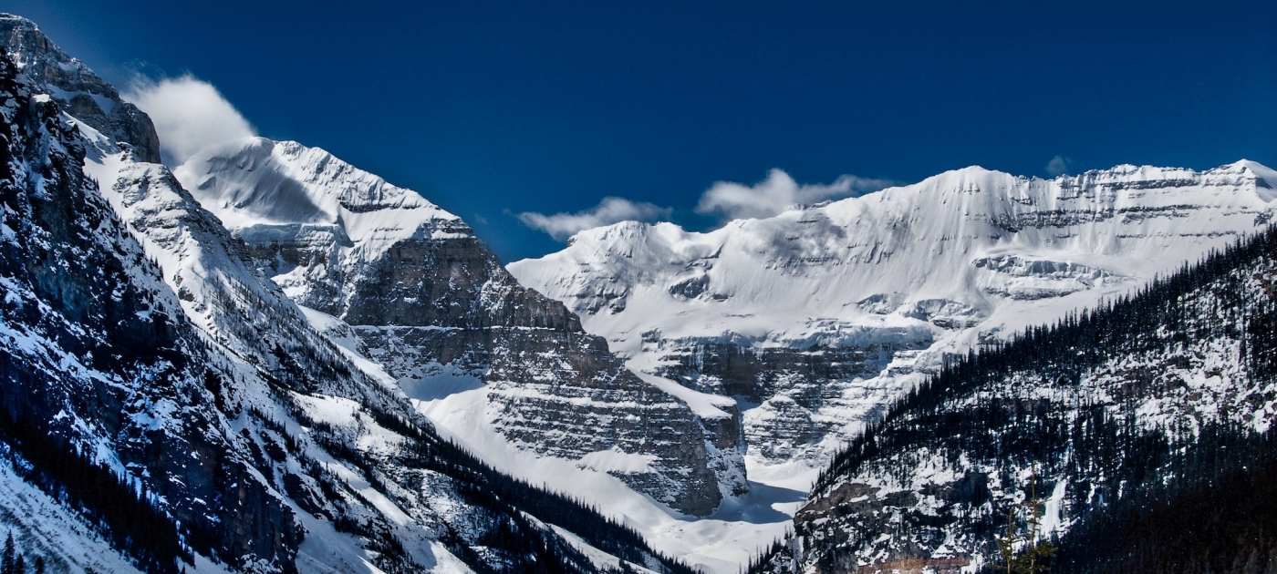 Mountain capped with snow