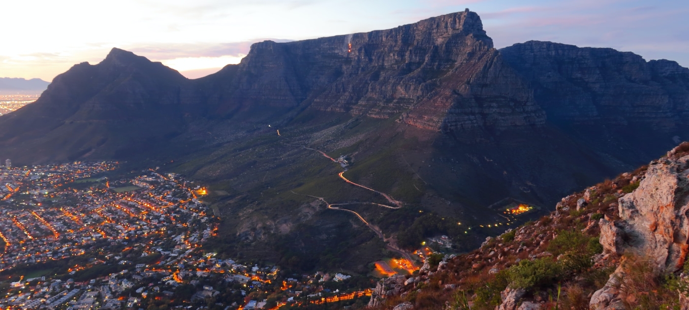Aerial view of Cape Town 