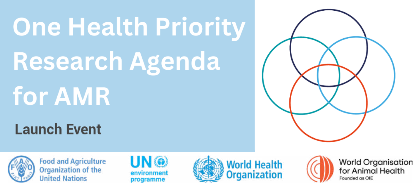 One Health Priority Research Agenda for AMR - Launch Event