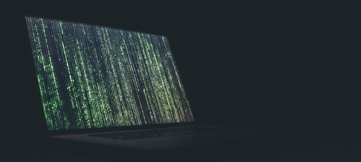 Laptop with green screen