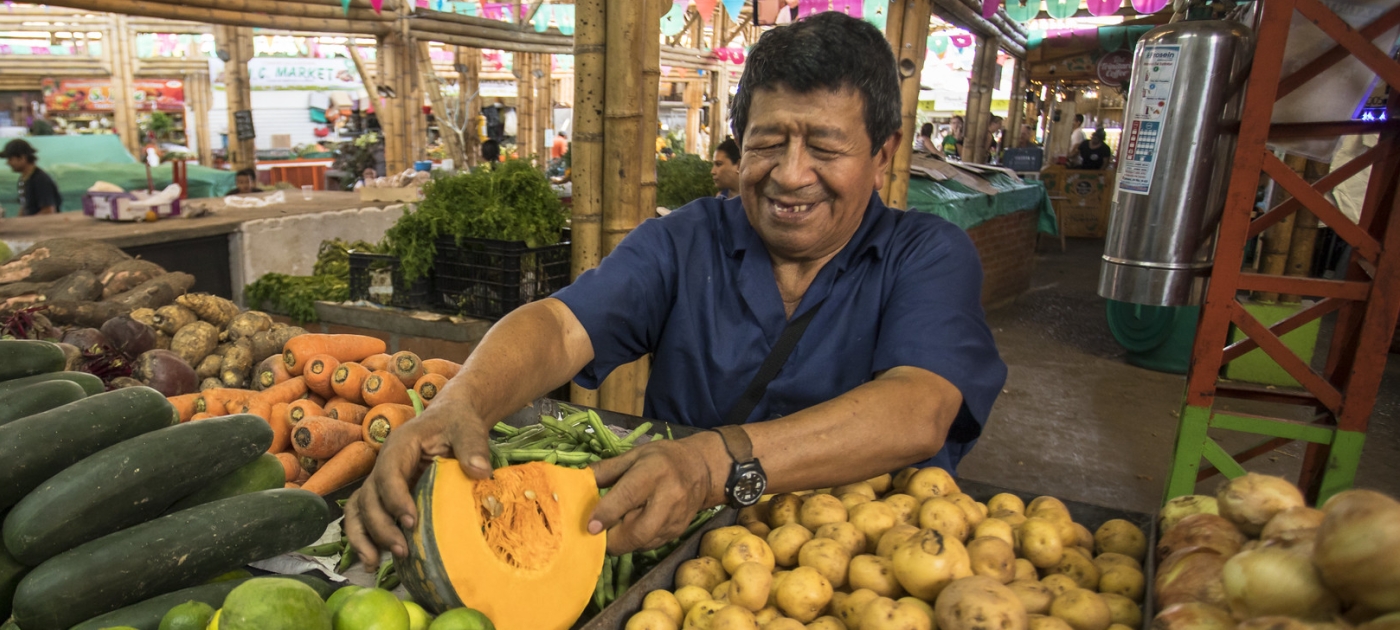 A man in a market