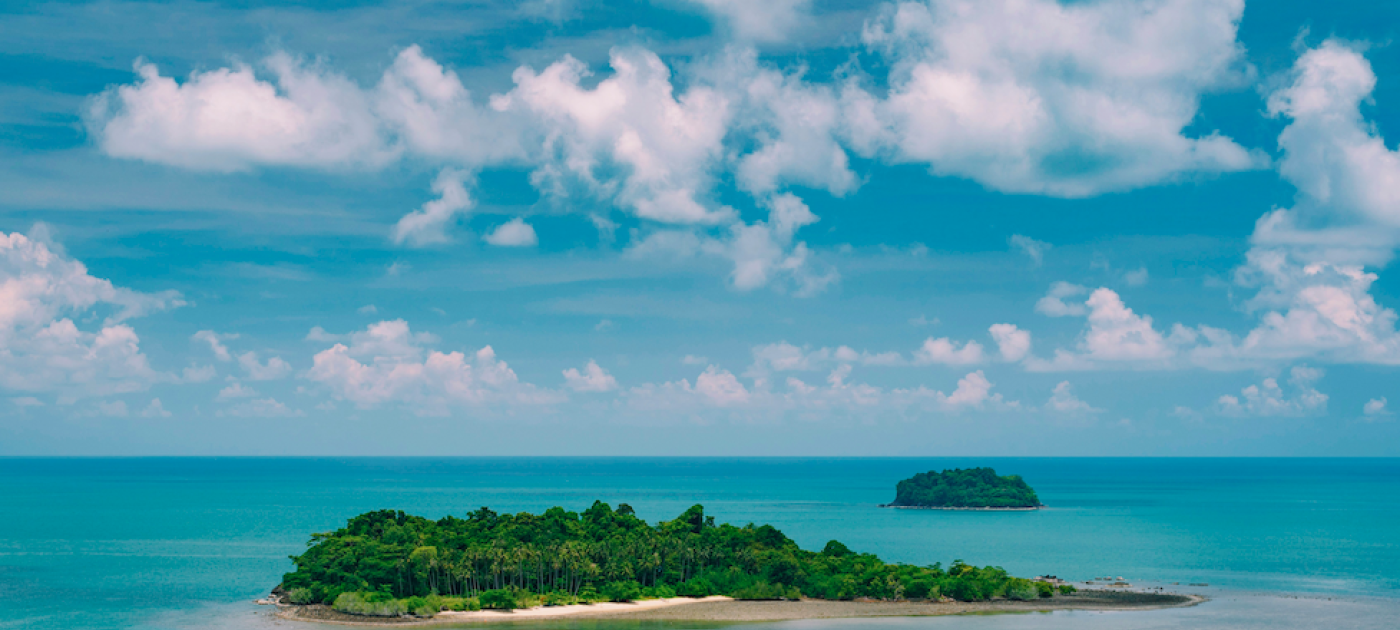 Tree-covered islands during daytime aerial photo