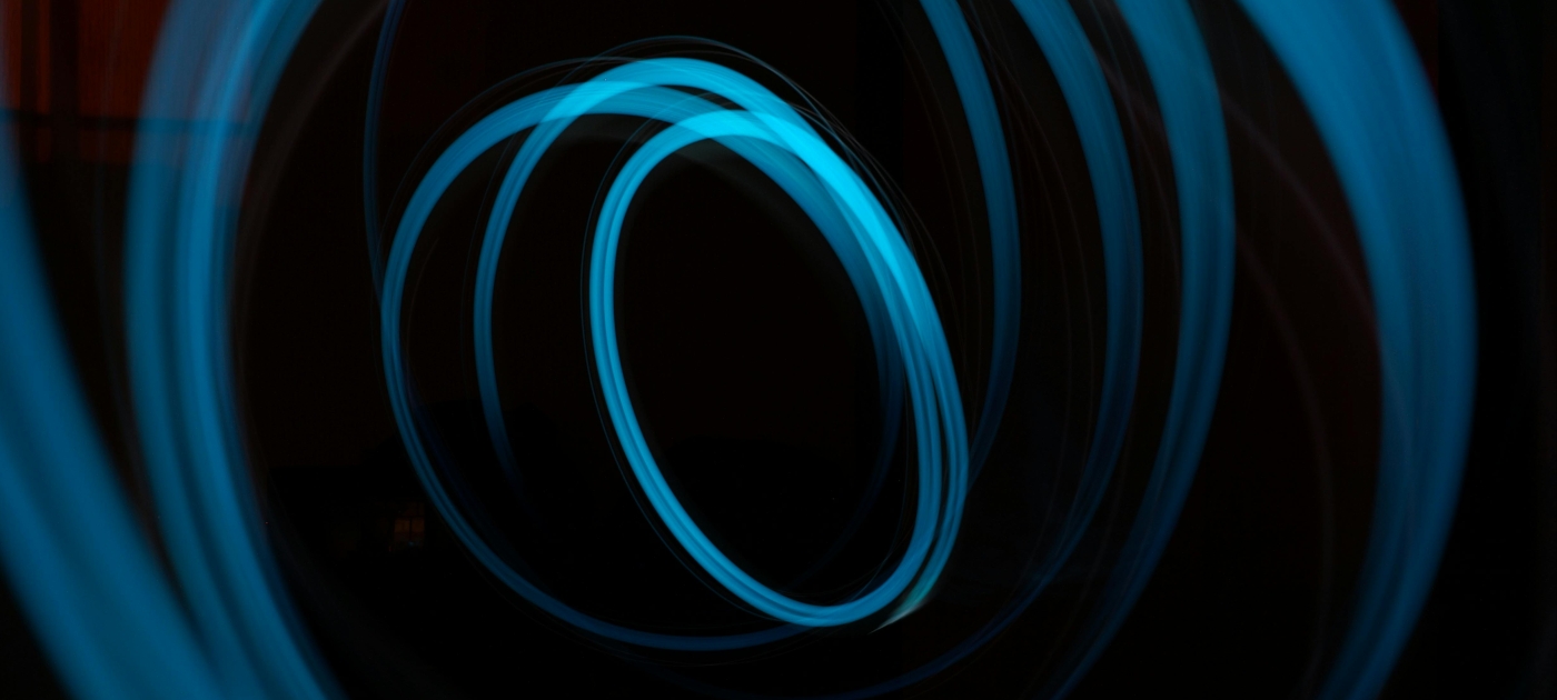 Photo of a blue whirl illustration