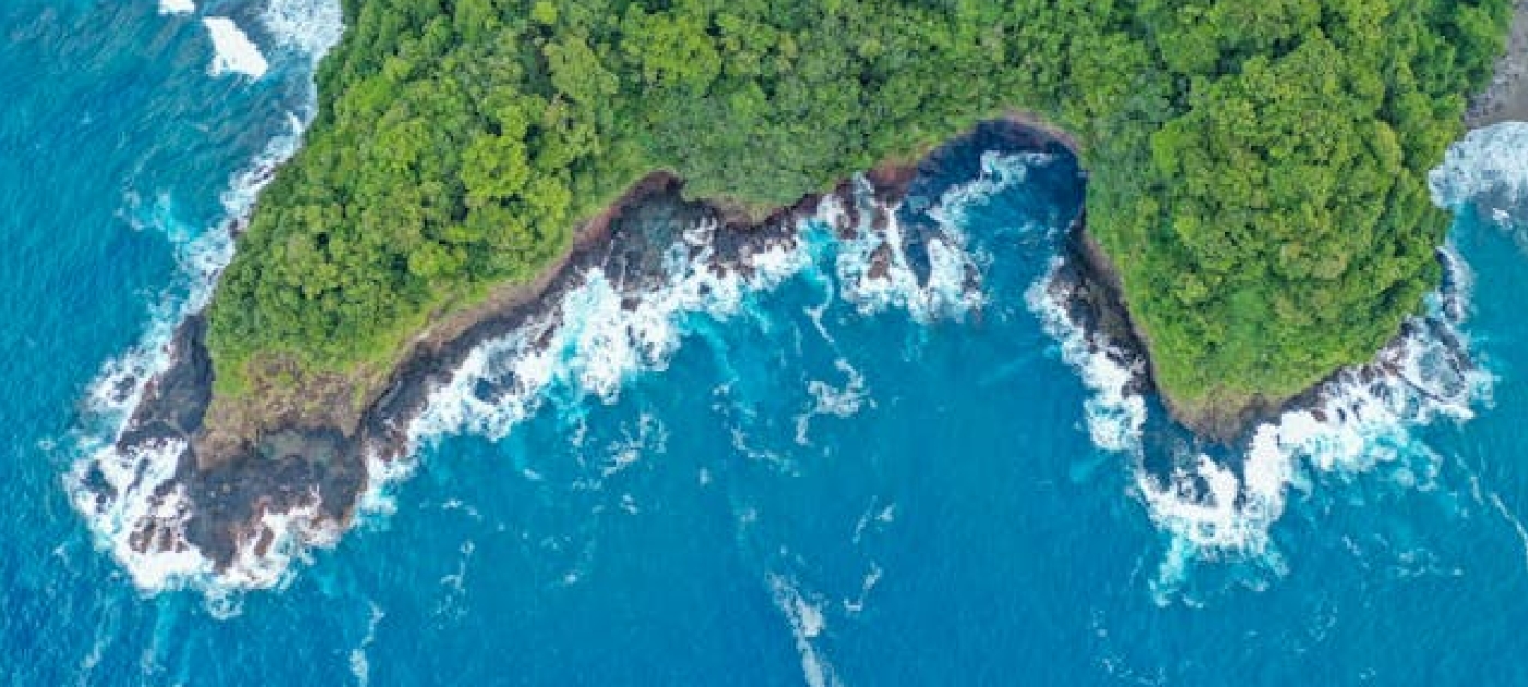 aerial photo-of-island