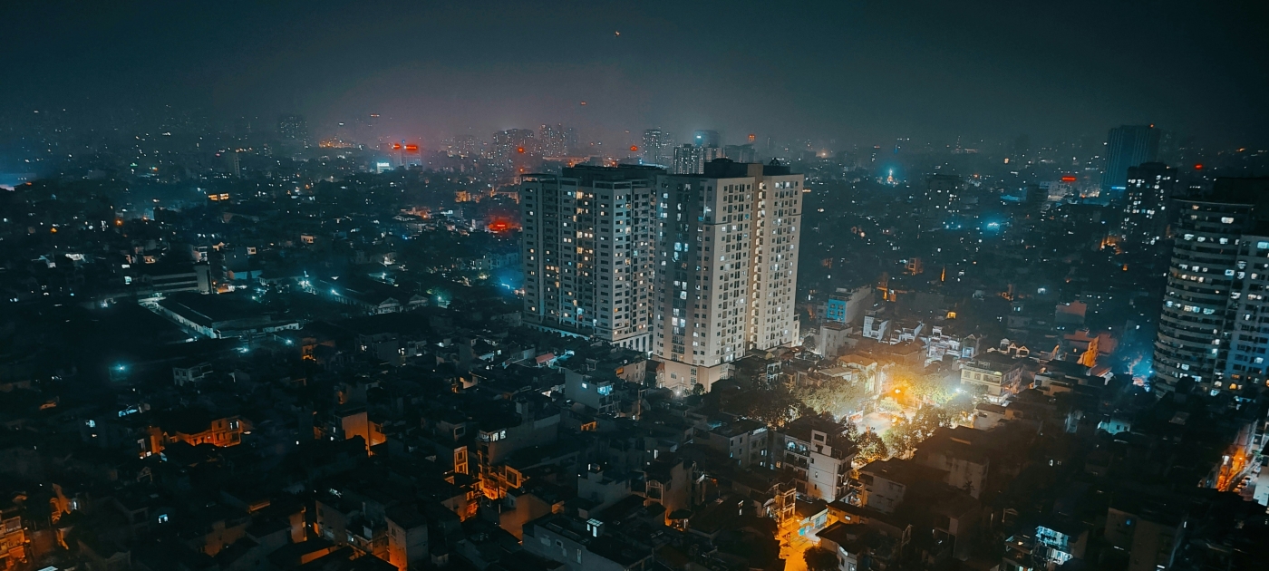 City view - night time- Viet Nam