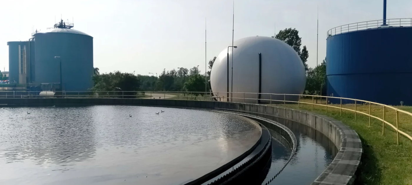 Biogas generation from a wastewater treatment plant