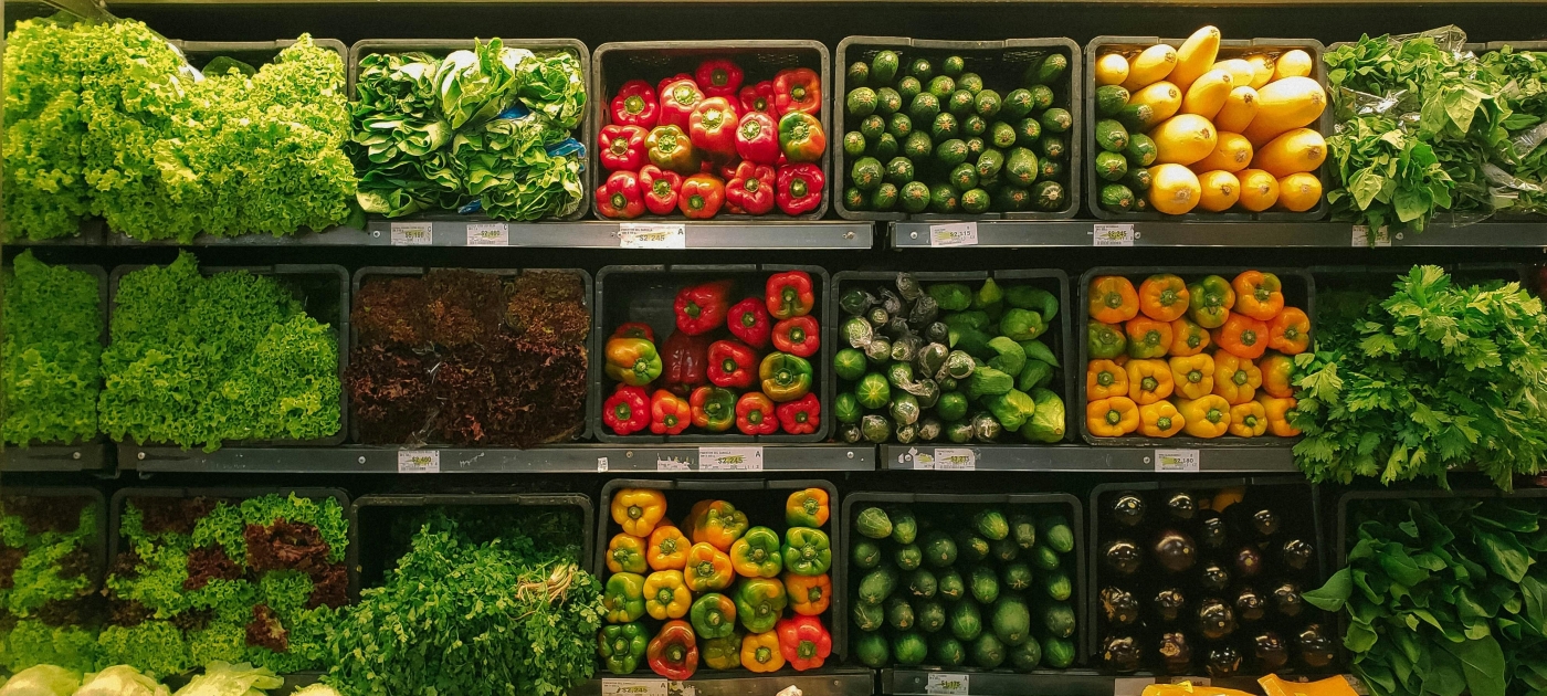 Photo of veg in supermarket