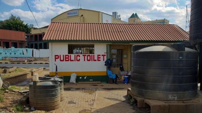 Public toilet downtown Nairobi city