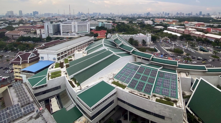 Painéis Solares em um prédio