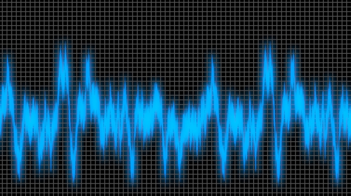 A sound wave noise frequency 