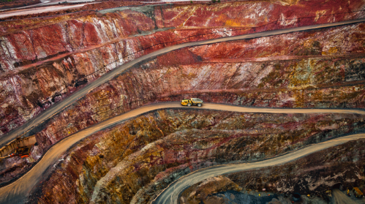 A mining area