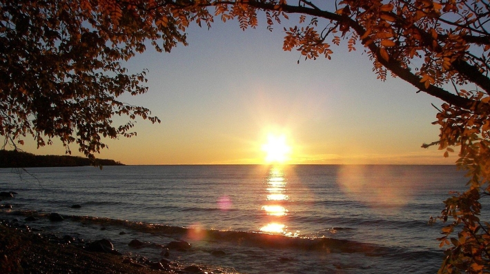 Lake Superior at sunrise