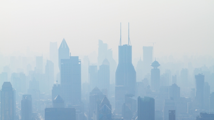 Smog over a city 