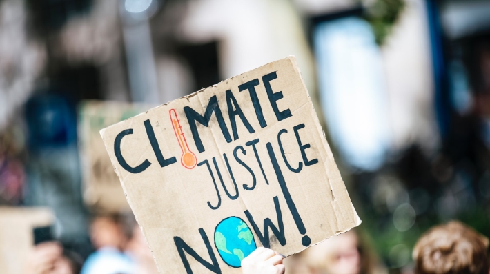 Climate justice now demostration