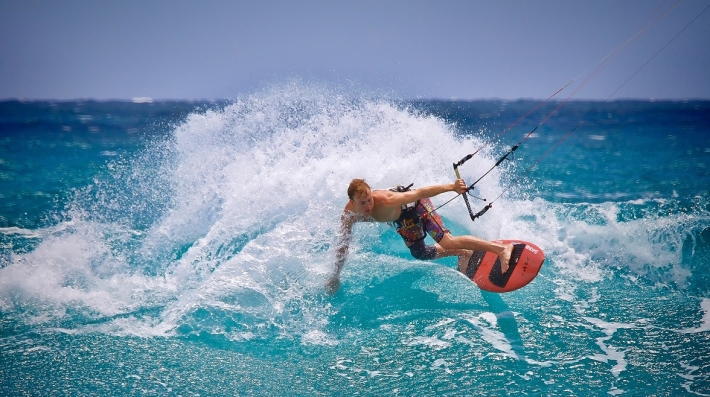 Kite surfing