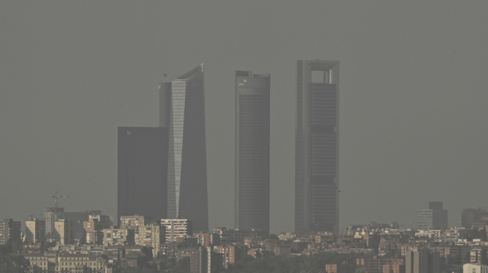 Haze covers a city