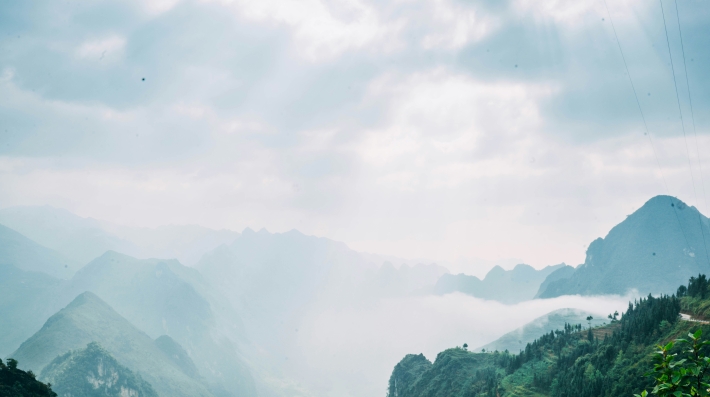 foggy landscape