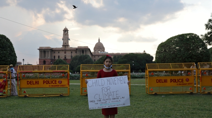 A young activist. New Delhi. September 2020