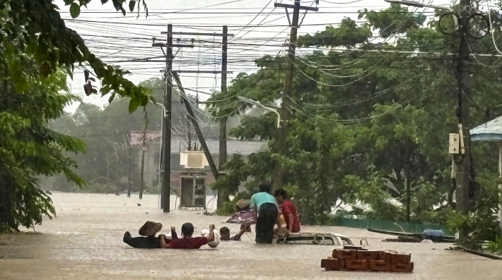 flood in Myanmar
