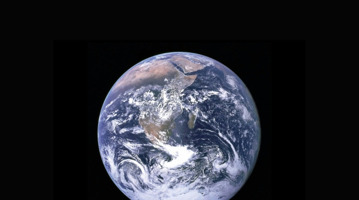A view of Earth from outer space