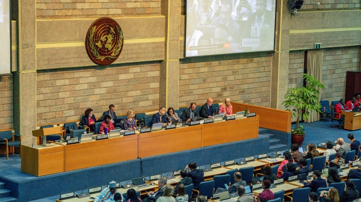 People sitting in a conference room 