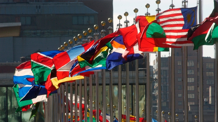 Flags at the United Nations 