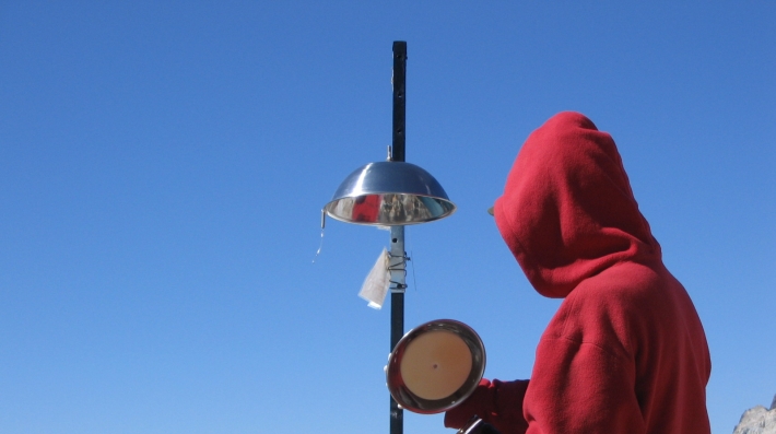 Sampling site for air with PAS/PUF: in Bolivia