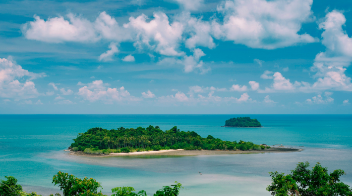 Tree-covered islands during daytime aerial photo