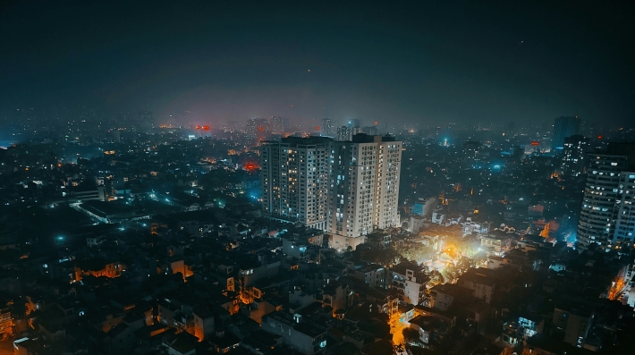 City view - night time- Viet Nam