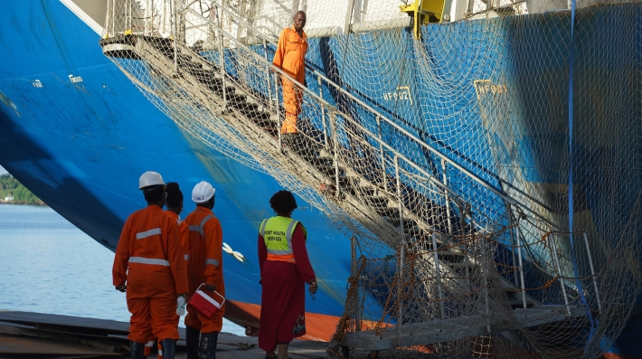Wastewater sampling at the Port of Mombasa