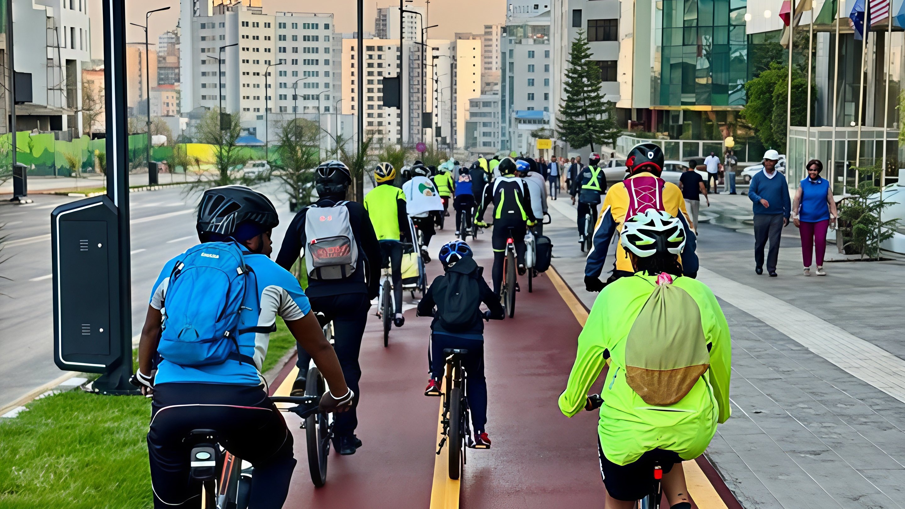 People cycling