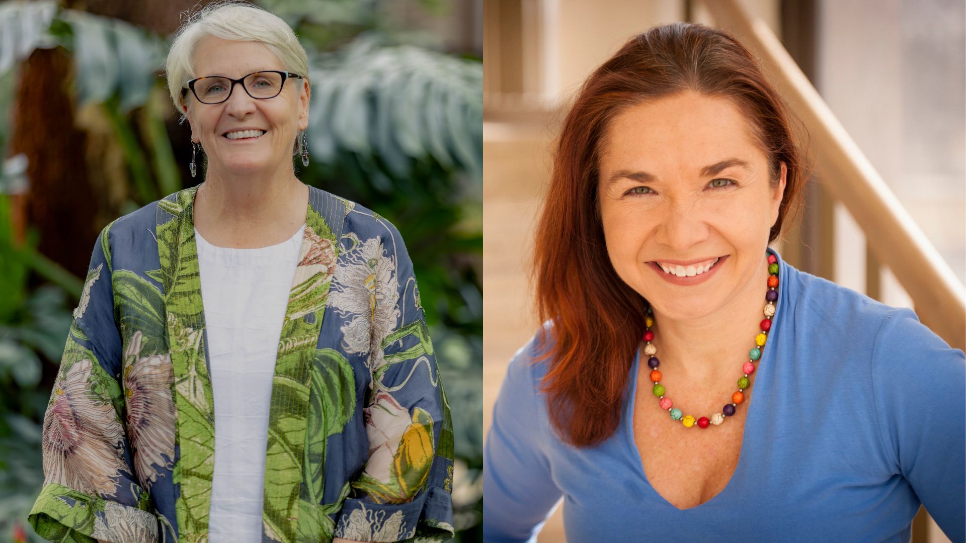 Profile pictures of two women