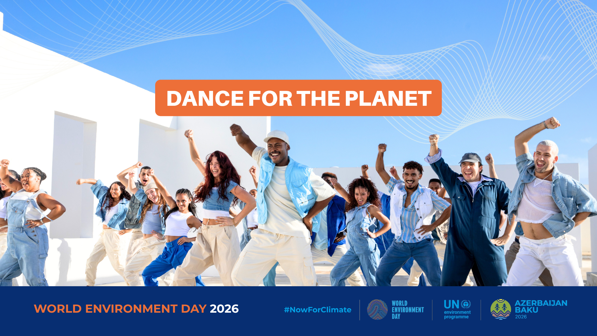 A group of people dancing